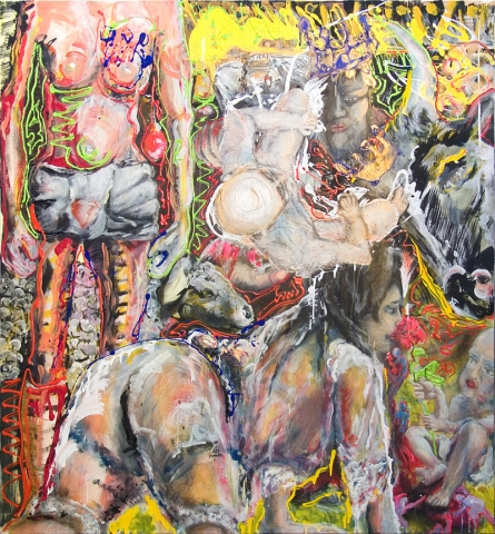 2012 martin franke, Nine month BC. 140 x 150 cm, 2012